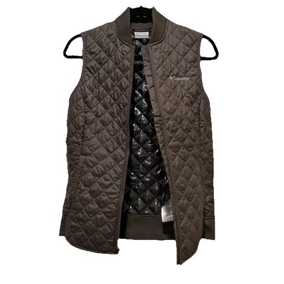 Womens COLUMBIA Brown Omni Heat Dualistic Insulated Vest Sz XS - Picture 5 of 14